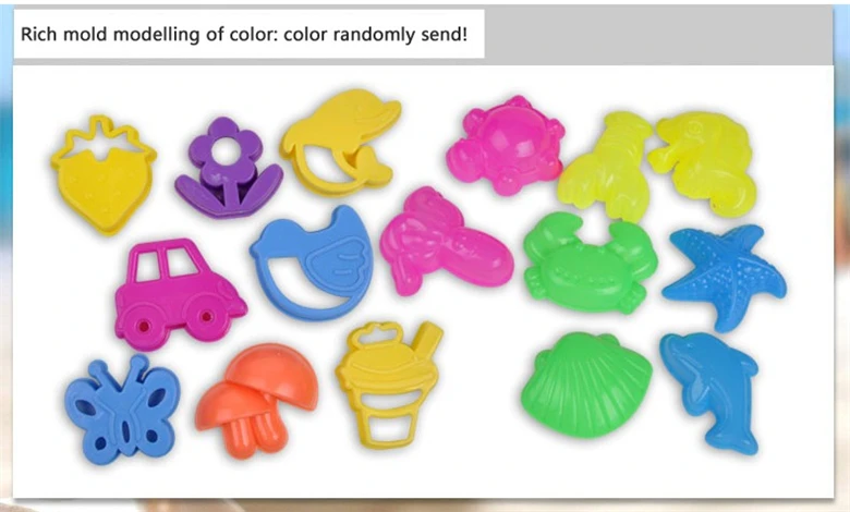 500g space sand + Tray+ molds toy dynamic DIY children beach mars magic environmental protection in silly |