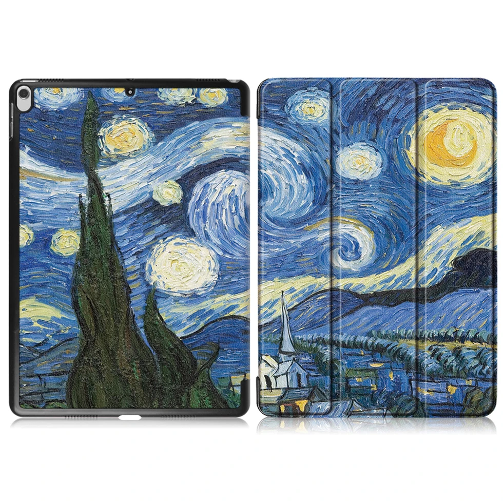Тонкий чехол Funda для iPad Air 3 10,5 из искусственной кожи, Умный Магнитный защитный чехол-подставка для iPad Air 10,5 чехол