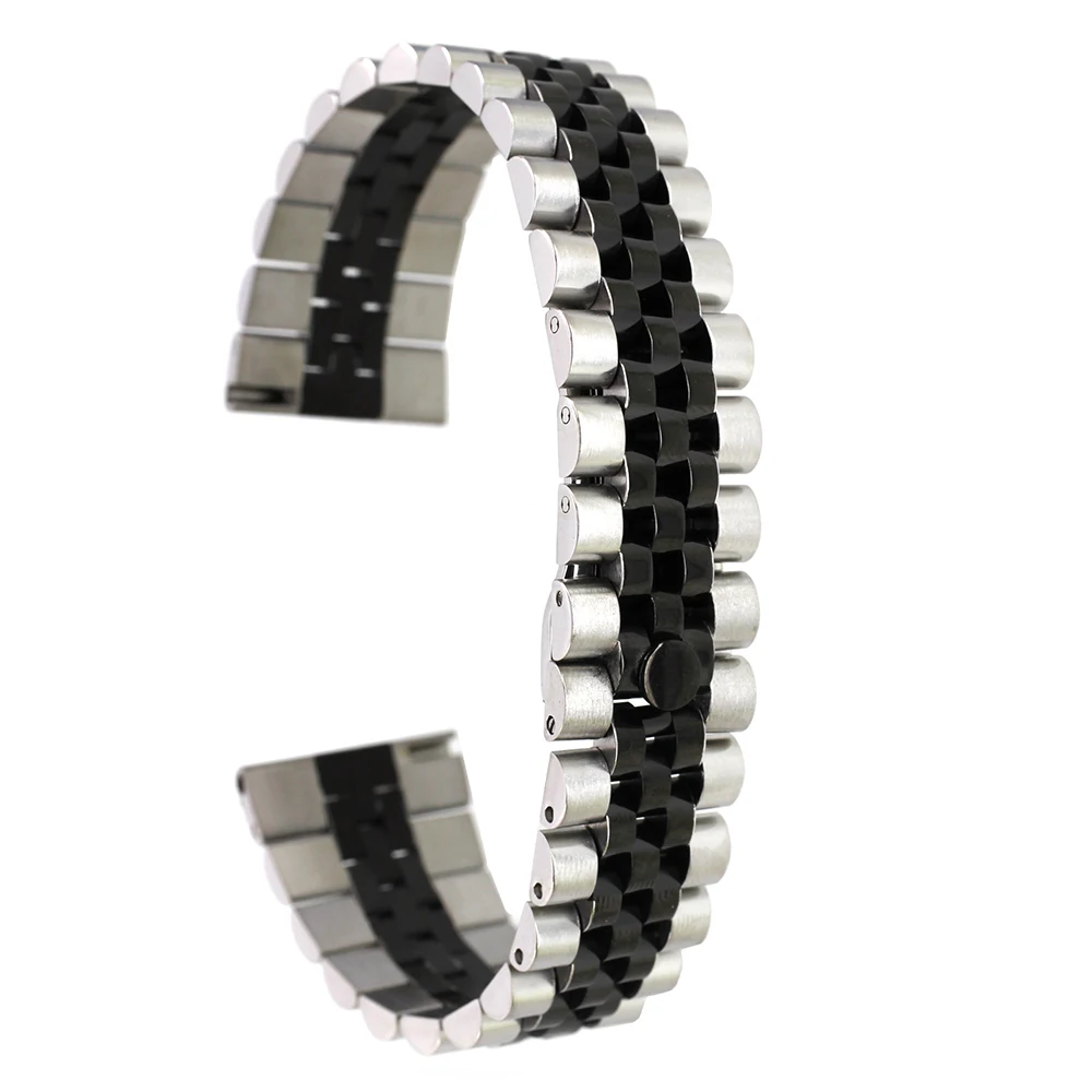 Stainless Steel Watch Band 18mm for Huawei Watch / Fit Honor S1 Quick Release Watchband Strap Wrist Loop Belt Bracelet Silver