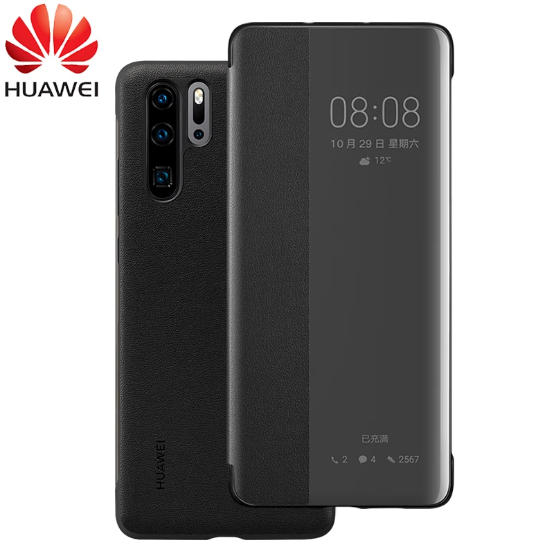 Smart View Flip Cover для huawei P30 Pro Официальный кожаный флип чехол для huawei P30 Pro крышка huawei P30 чехол для телефона