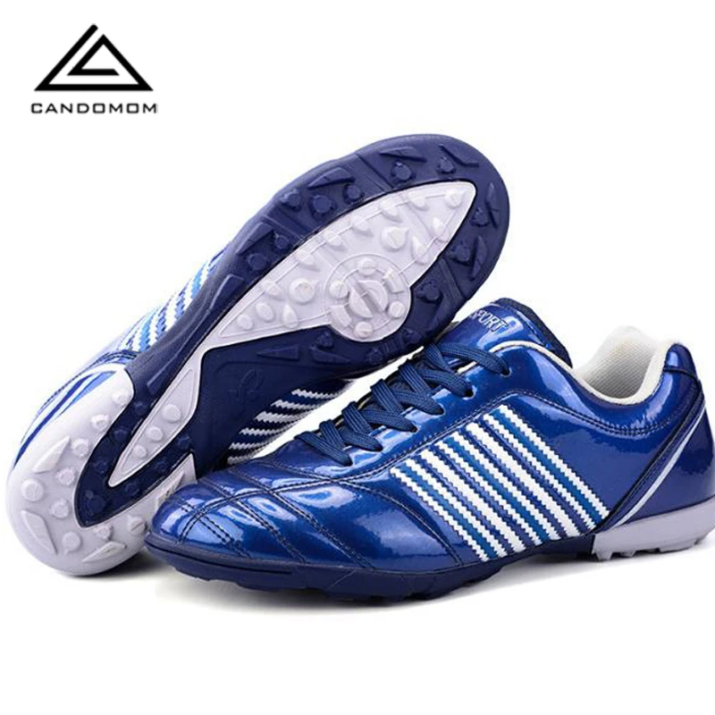 CANDOMOM модная новинка Детская футбольная обувь резиновая для газонов спортивная