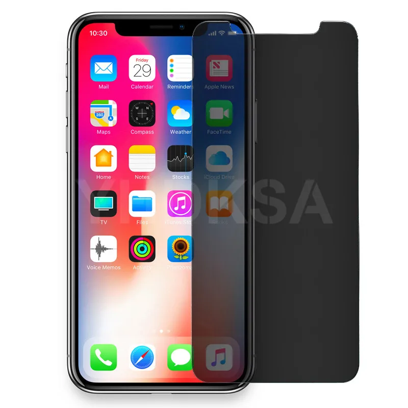 Защита конфиденциальности закаленное стекло для iPhone X XR XS MAX 5 5S SE Защита экрана для iPhone 7 6 6S 8 Plus Защитная стеклянная пленка