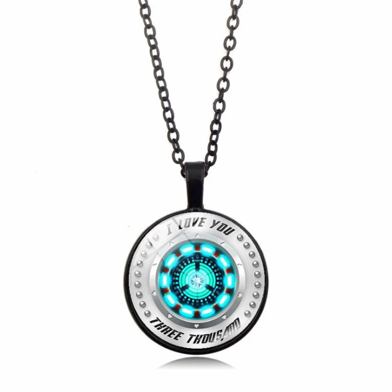 Ожерелье с персонажами из Marvel для мужчин Tony Stark Arc Reactor ожерелье s Мстители 4
