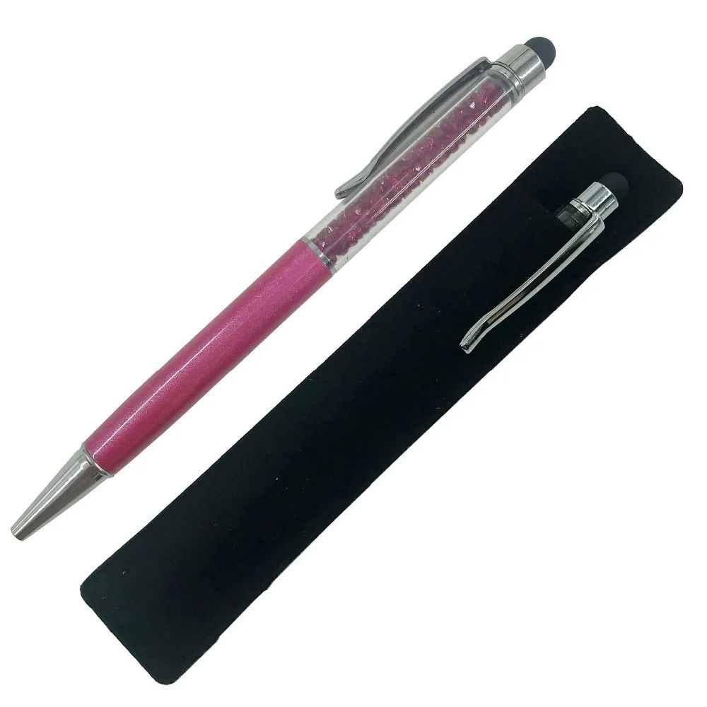 

50pcs Engraved Crystal Diamond Stylus pen Ballpoint Pens Touch pen Personalized Wedding Favor Customalized Promotional gifts
