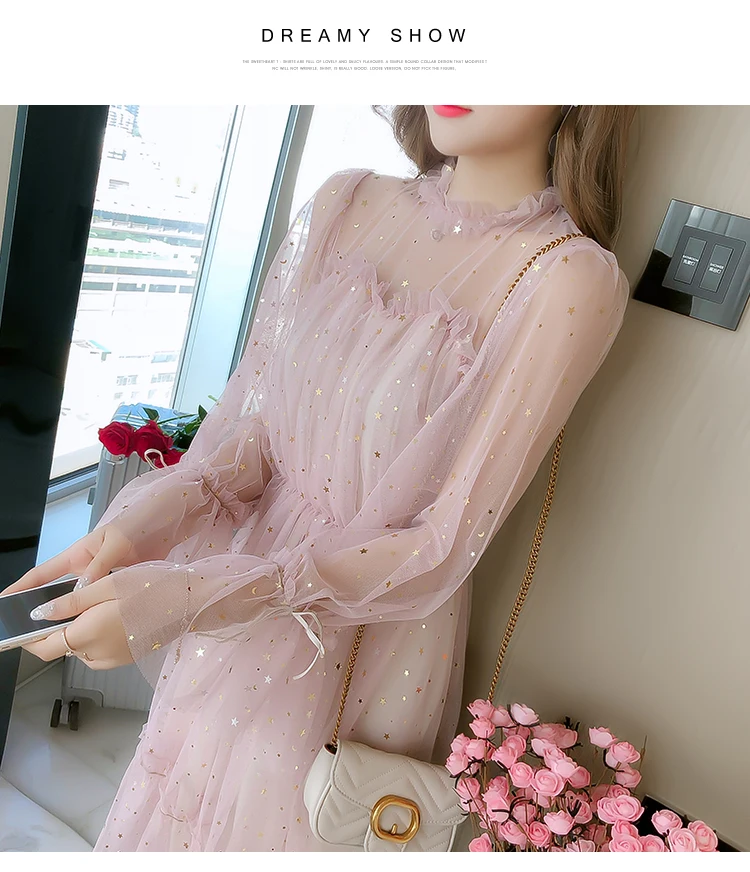 Новинка 2019 года сезон весна лето газовое платье принцессы для девочек со