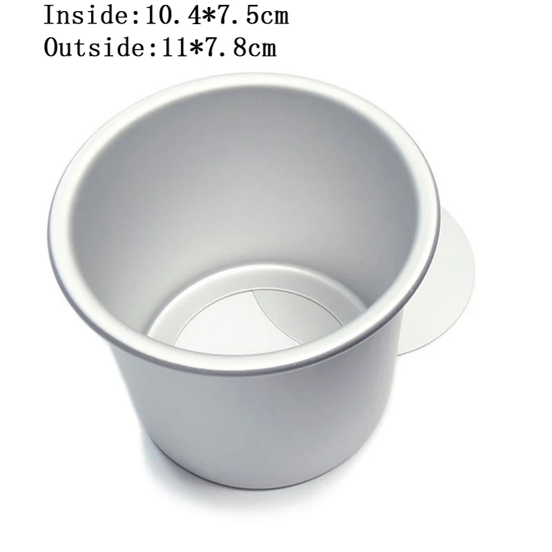 4-дюймовая форма для пудинга из шифона торта пачка крафт-бумаги алюминиевого