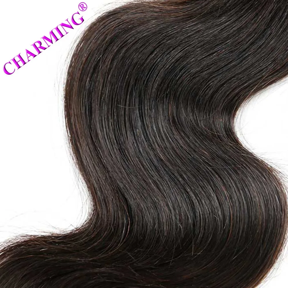 Charming Peruvian 8A 2 Pcs Weft With 1 pc 4*4 Silk Base Closure Body Wave Human Hair Bundles Virgin |