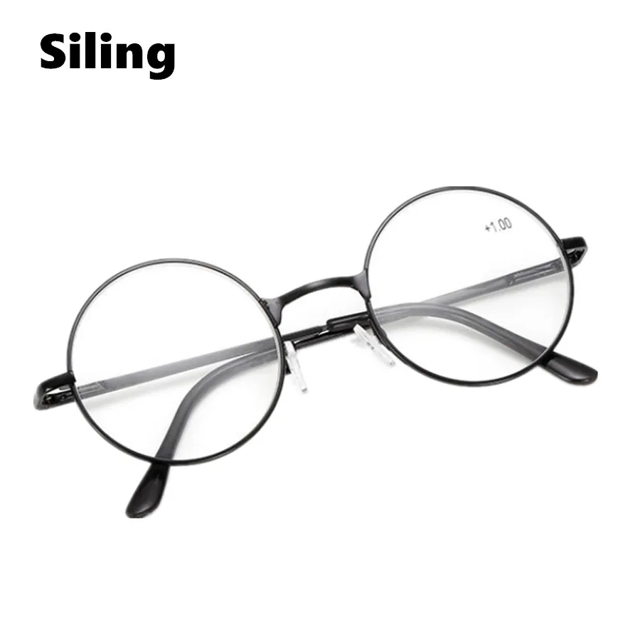 Круглые металлические рамки для чтения очки мужчин и женщин ретро Гарри Поттера