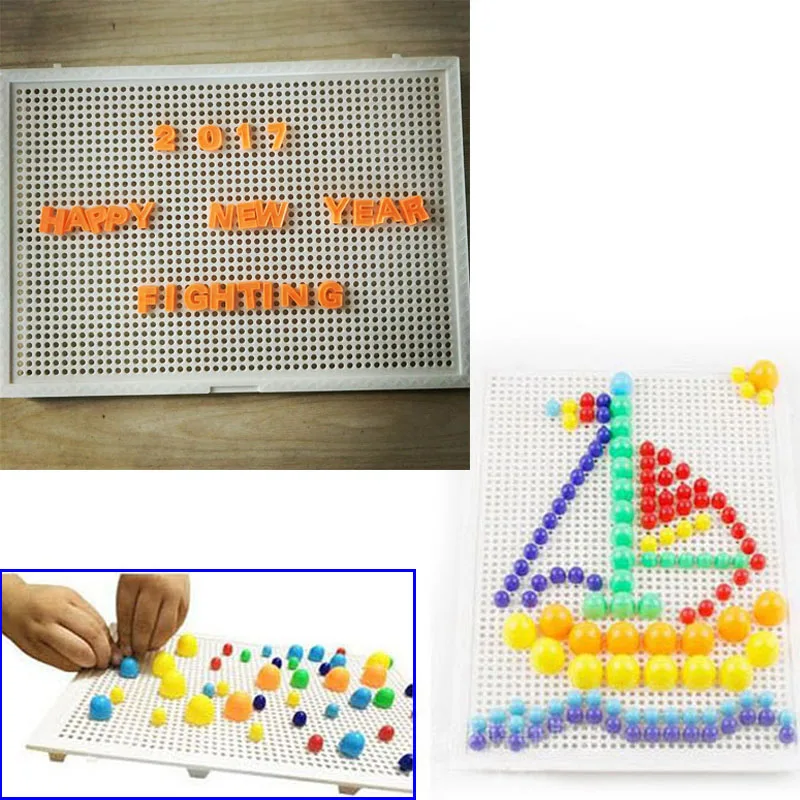 376 шт мозаика гриб ногтей набор пазл игрушки для детей подарки на день рождения