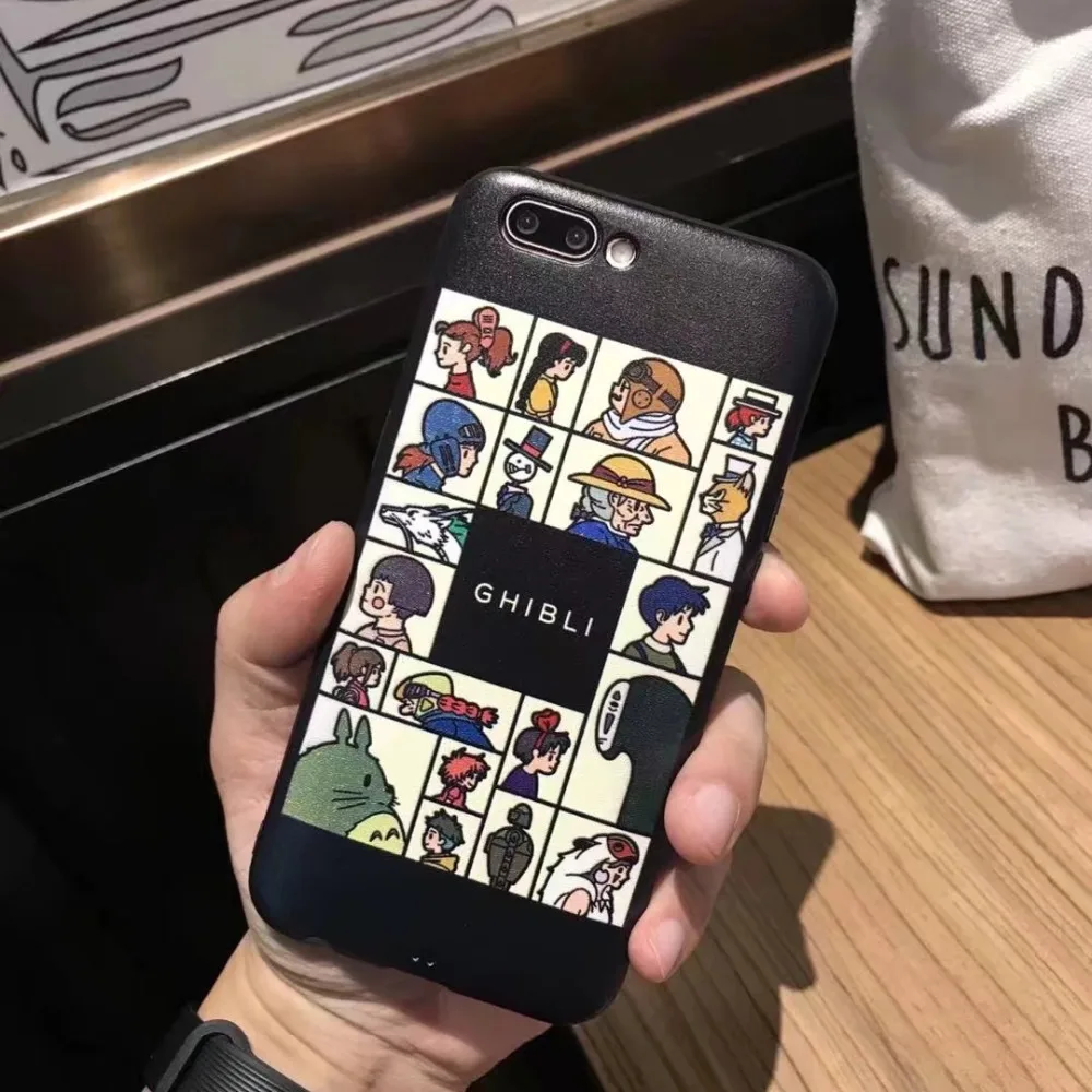 ORYKSZ Case Luxury Cute Vintage Cartoon Totoro Soft For iphone 7 8 6S x 6 Plus Silicone Back Cover X |