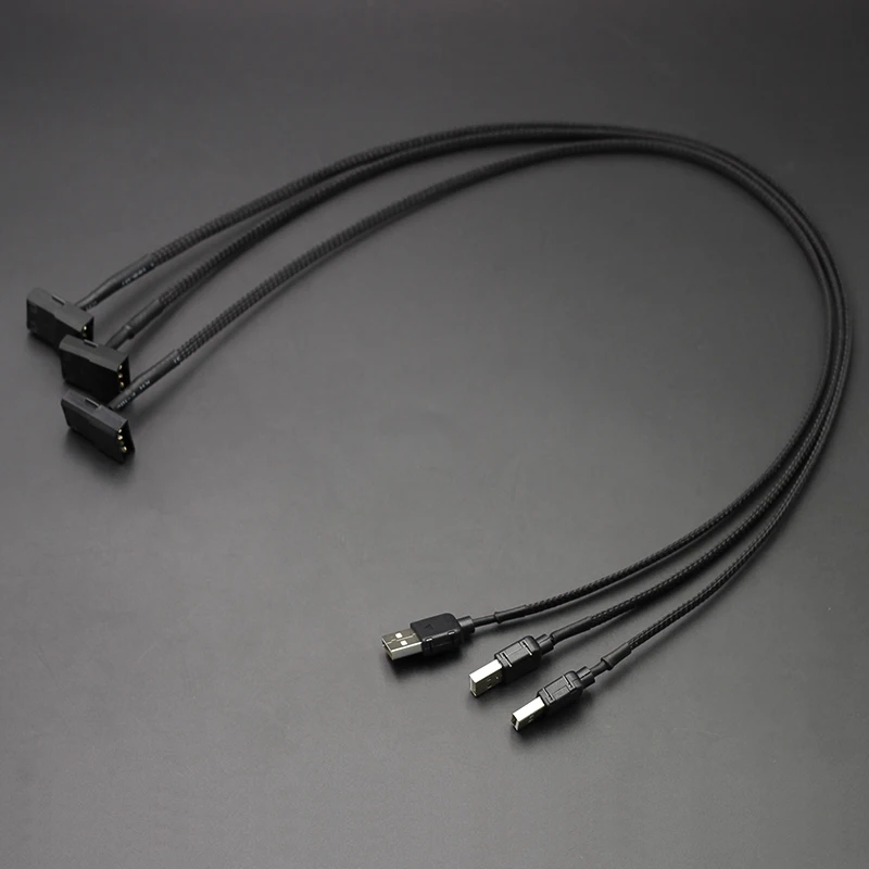 1 шт. Новый горячий 4 Pin Компьютер ПК Вентилятор кабель питания разъем адаптер 5 в 60