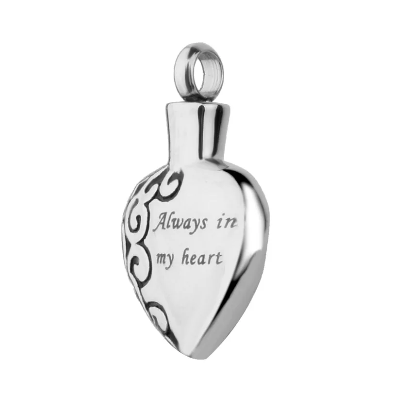 Пепел памятный кулон с всегда в моем урна виде сердца кремации 2016 ee|memory pendants|ash