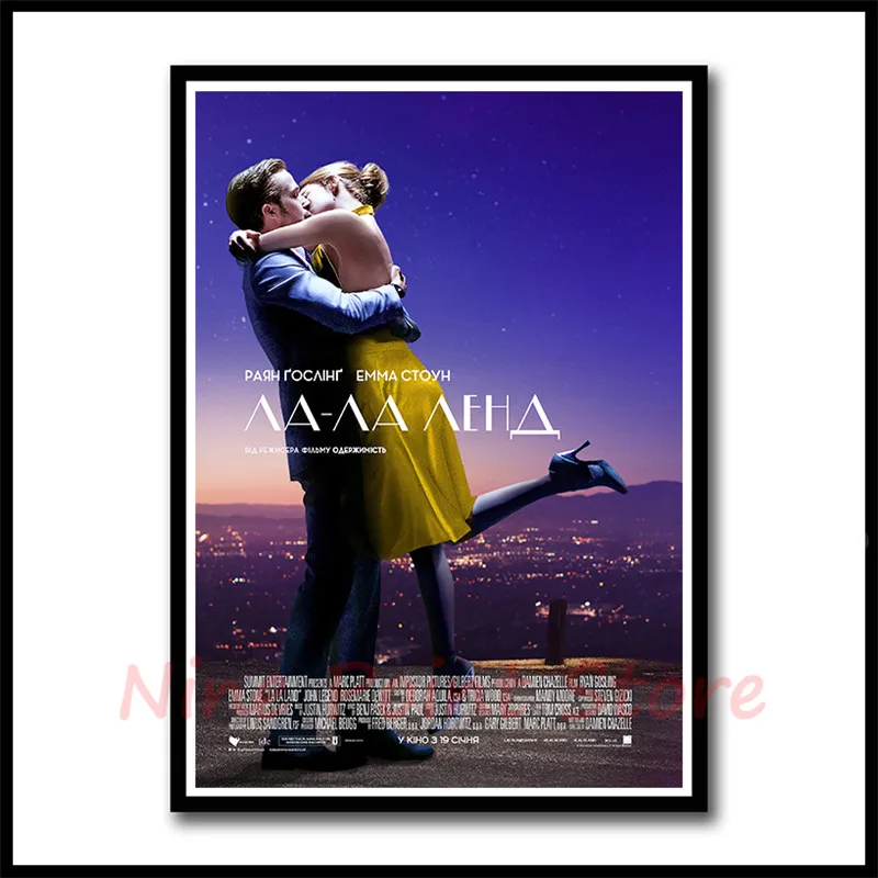 La Land бумага с покрытием фильм плакат наклейки на стену Бар Кафе домашний декор домашнего искусства бескаркасные