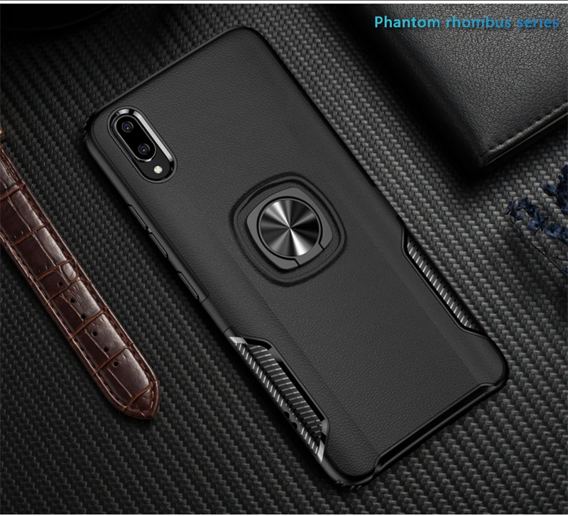 Кожаный чехол-подставка с текстурой для VIVO V11 Pro X20 Plus X23 автомобильный магнитный