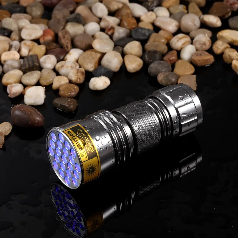 AloneFire Высокое качество 21 светодиодный UV светильник 395 400nm Светодиодный УФ фонарик
