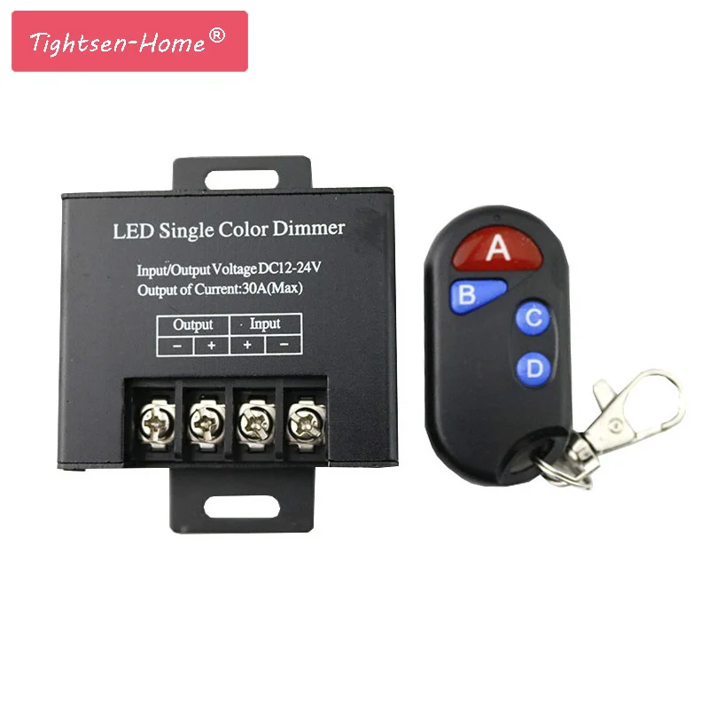 

30A LED Dimmer Glare Flash controller 12-24V 360W Adjustable Brightness Lamp Strip Driver Single Color Light Power Supply 5050