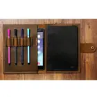 Персонализированный футляр-органайзер из потертой кожи для A5 Moleskine, записная книжкакожаный мини-чехол для ipad