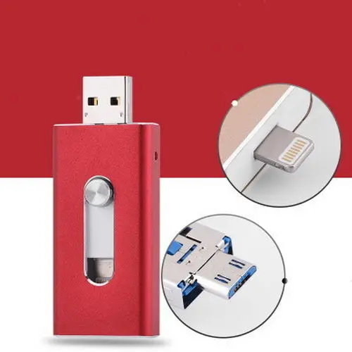 OTG флеш-накопитель USB 3,0 256 ГБ 128 Гб 64 ГБ 32 ГБ 16 ГБ 8 ГБ диски для iPhone 7 iPad iPod iOS Android Phone