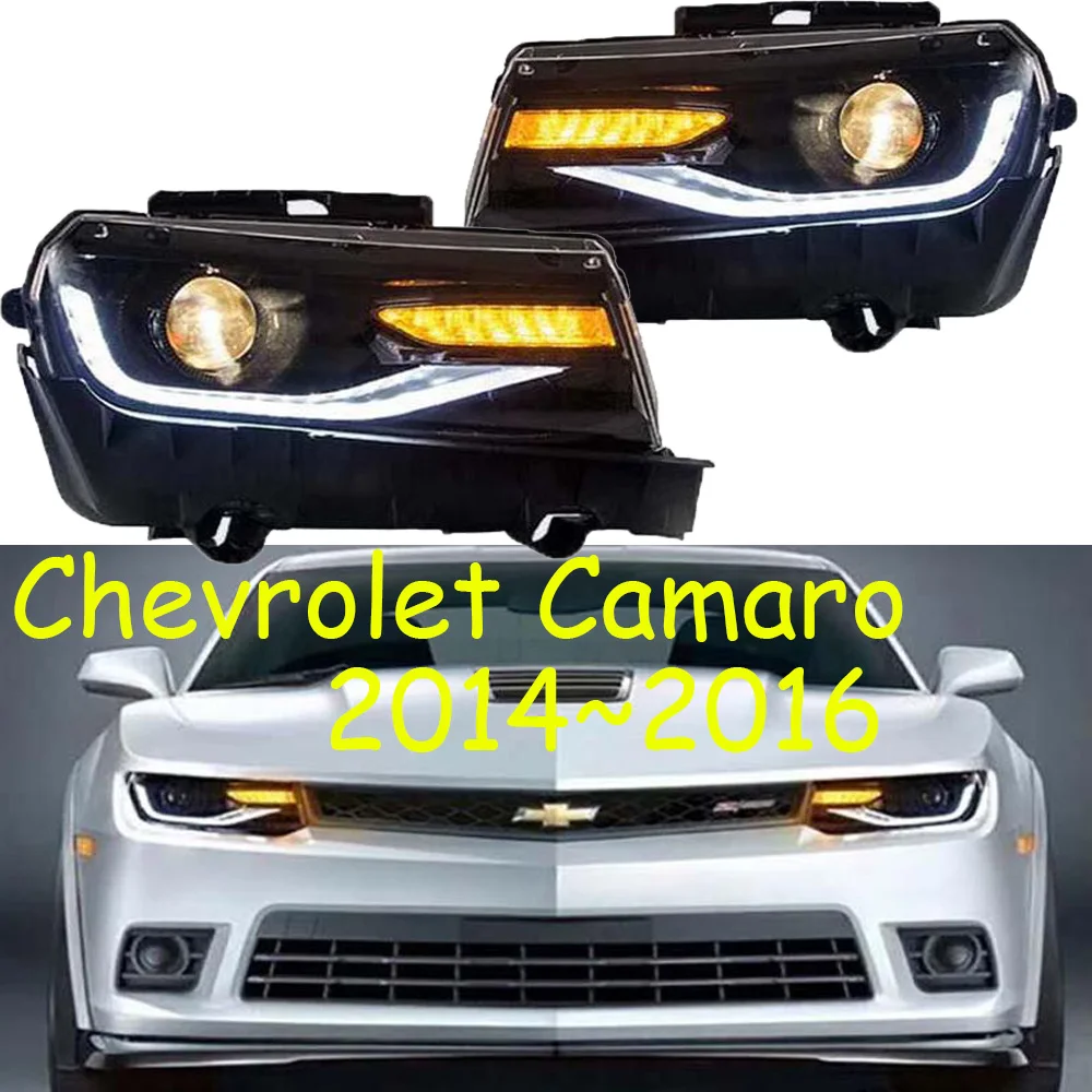 2 шт. для автомобиля налобный фонарь Для Camaro 2014 2015 ксеноновые фары Plug and Play