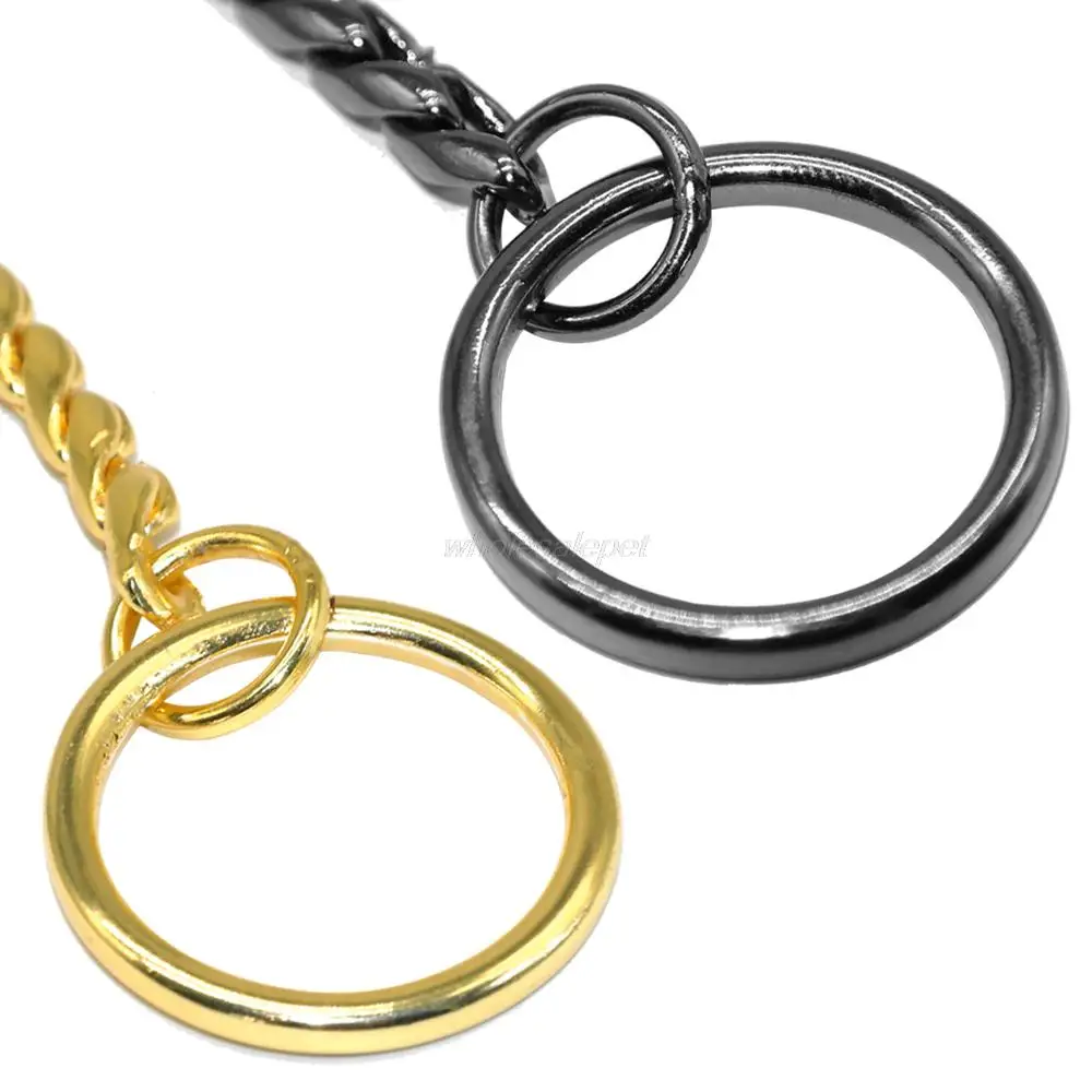 Металлический ошейник для собак со змеиным узором тренировочный прочный хром