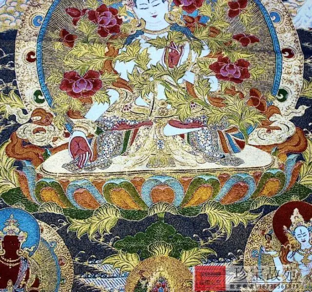 Chinese Boutique collection the Thangka embroidery buddha diagram | Дом и сад