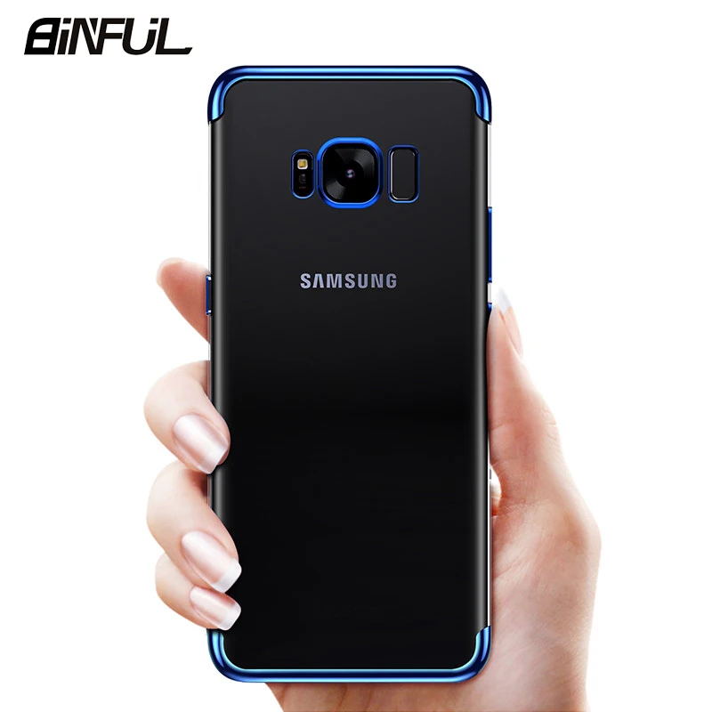 Чехол для Samsung Galaxy S8 Plus прозрачный мягкий силиконовый тонкий чехол из ТПУ телефона|Бамперы| |
