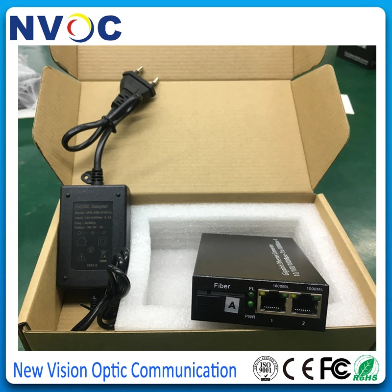 2 пара/лот Gigabit 1 Fiber + 2RJ45 10/100/1000 Ethernet волоконно оптический трансивер медиа