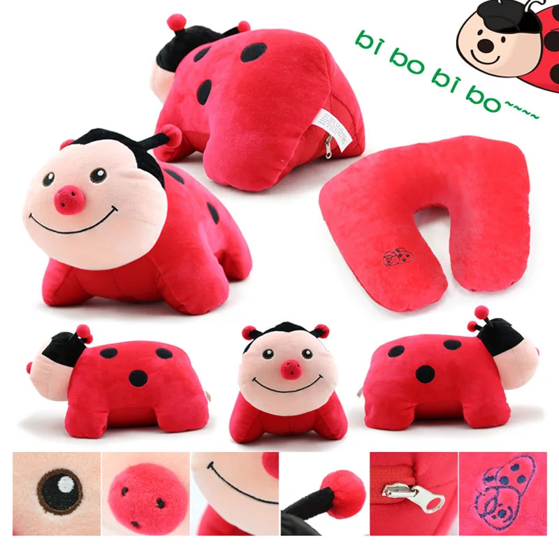 Bebecocoon Convertible U-shaped Neck Cushion Animal Beetle/lion/Airplane Stuffed Plush Toy Decorative Pillows Travel | Игрушки и хобби