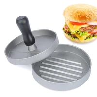 round shape hamburger press aluminum alloy hamburger meat beef grill burger press patty maker mold