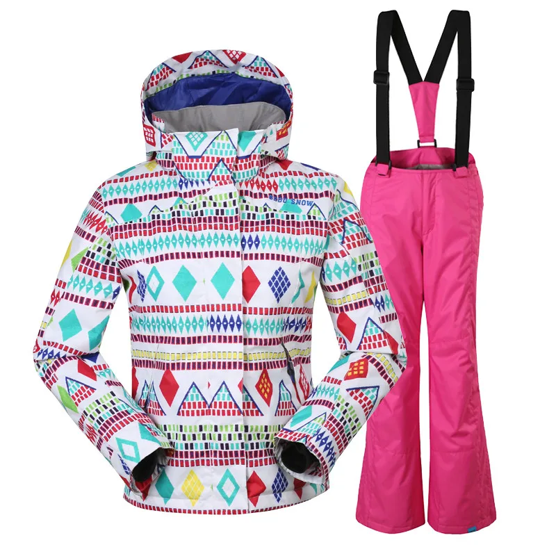 GSOU/лыжный костюм для девочек и мальчиков ветрозащитная водонепроницаемая куртка