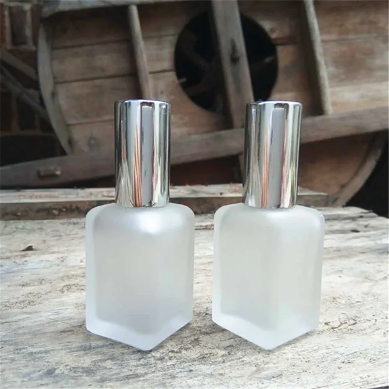20Pcs/lot Square Design Frosted Glass Perfume Bottle Small Aromatherapy Spray Makeup Container 10ml | Красота и здоровье