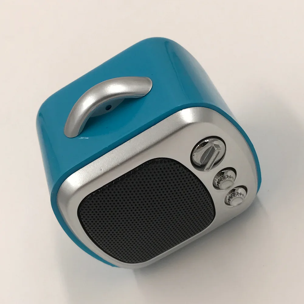 Миниатюрный беспроводной Bluetooth-динамик в ТВ-стиле симпатичный портативный