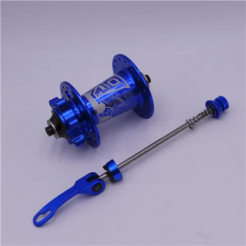 Blue QR KOOZER XM490 MTB горный велосипед передний подшипник ступицы 32 отверстия QR& Thru 100*9 мм и 100*15 мм 6 болтов - Цвет: Blue QR