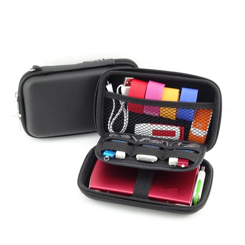

Super Capacity Mobile Kit Coin Purse Earphone Wallet Box Data Line Cables Storage Bins USB Cable Data Line Handbag Sundries Bag