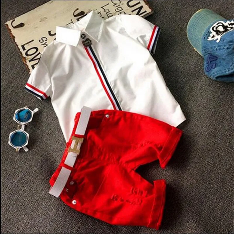 Летняя футболка для мальчиков и девочек костюм новинка 2021 Корейская версия