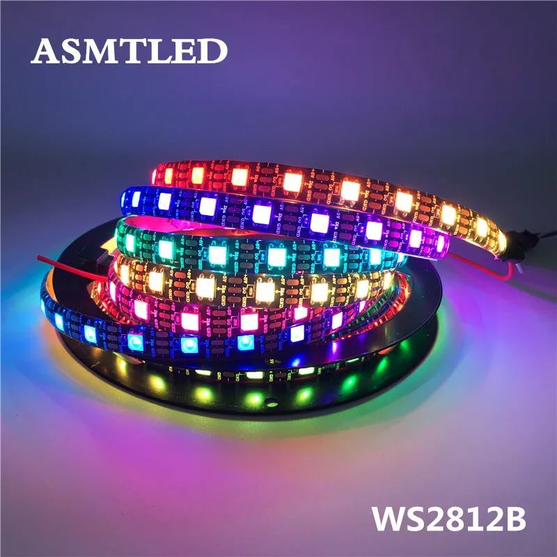 WS2812B Светодиодная лента WS2812 IC 5 в 30/60/144 светодиодов индивидуально Адресуемая WS2811