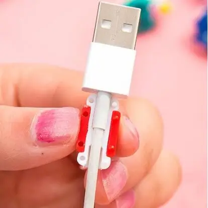 200 шт милый Единорог Бэтмен Китти кабель протектор для iPhone4 4s 5 5s 6 6plus 6s 7 8 USB зарядка
