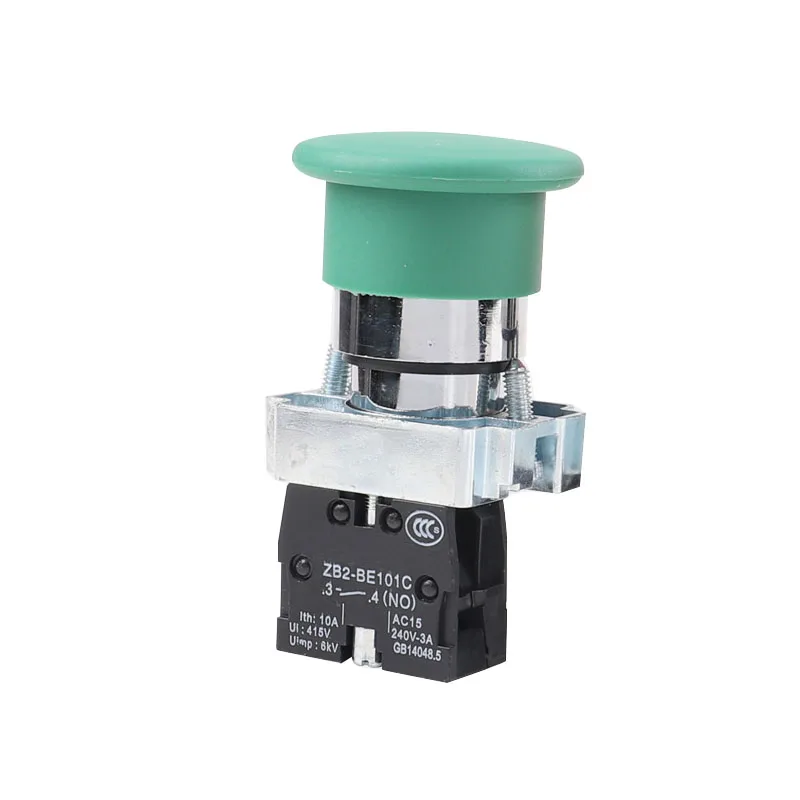 Green Sign Momentary Mushroom Push Button Switch 1 NO XB2-BC31 | Обустройство дома