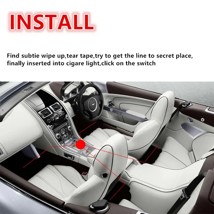 Неоновая лампа для автомобиля 1 комплект Аксессуары Mazda 3 6 Mercedes Opel Astra H Kia Rio Skoda Octavia