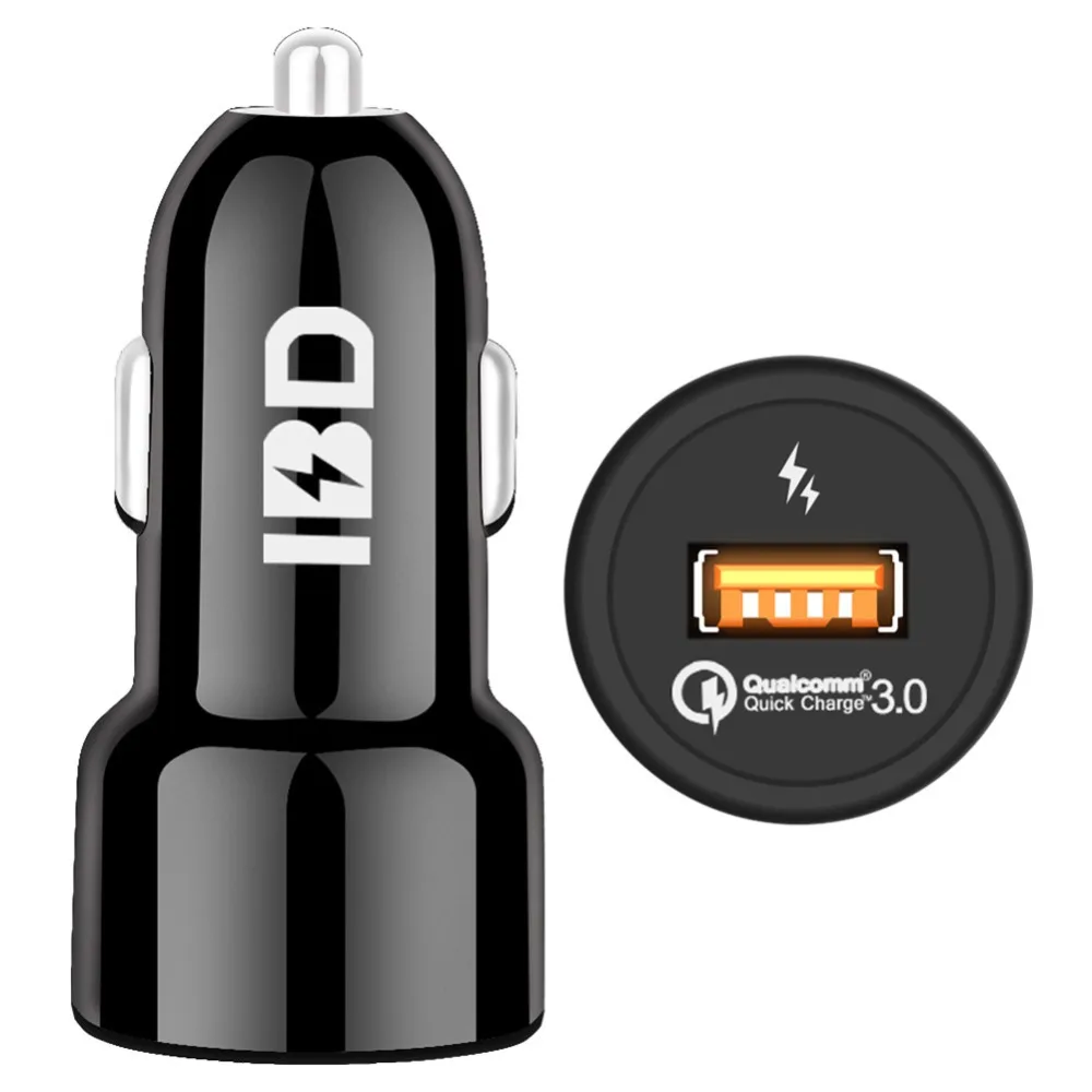 IBD USB Автомобильное зарядное устройство 3 0 Быстрая зарядка для сотового телефона