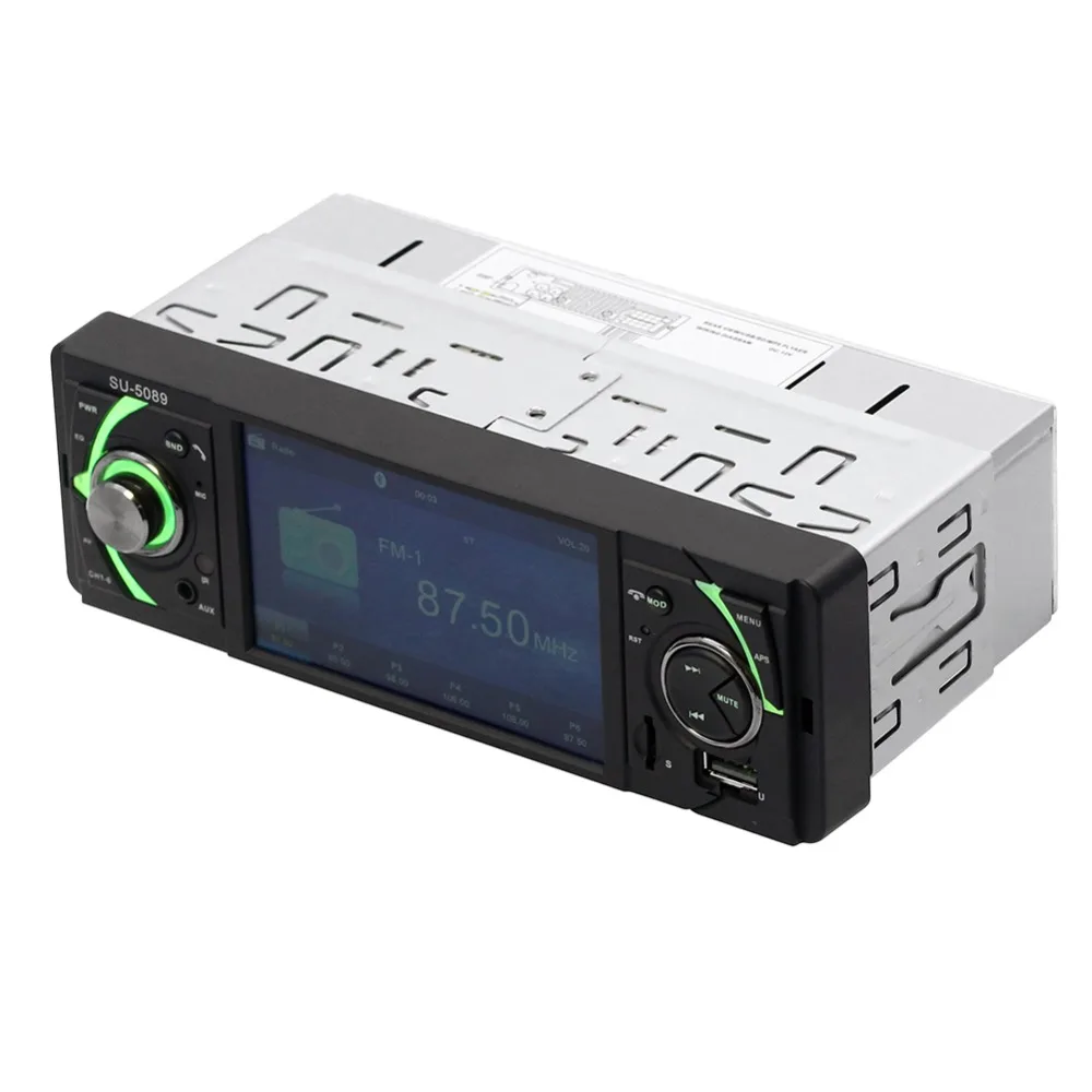 1 Din FM Радио авторадио Bluetooth Hands Free авто аудио стерео Поддержка камеры заднего вида
