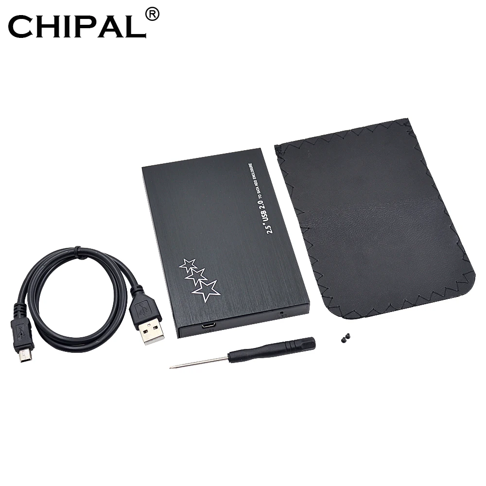 CHIPAL 2 5 дюймов USB 0 SATA 3 HDD Box жесткий диск 22Pin ''внешний корпус черный чехол + кабель