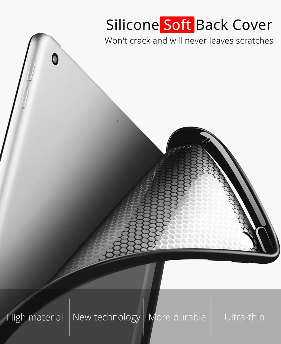 Чехол для iPad 9,7 Магнитный стенд PU кожаный чехол силиконовый мягкий чехол для iPad 6th 5-го поколения Чехол