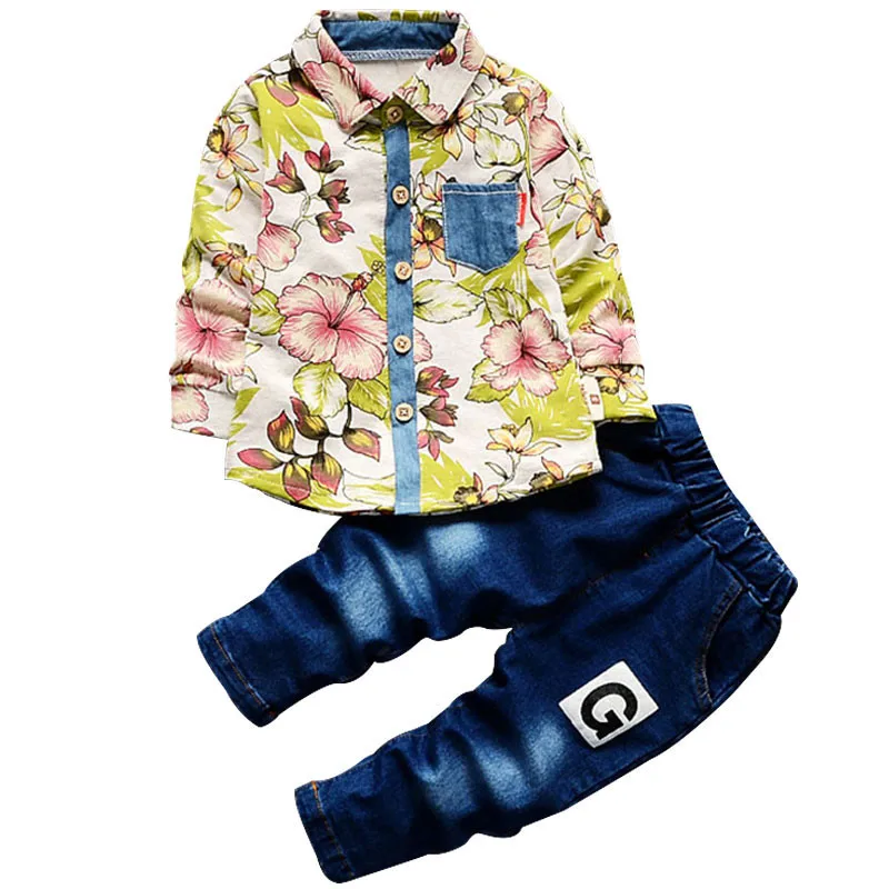 BibiCola baby boys clothing set infant spring autumn sport suit print coats+pants 2pcs fashion tracksuit costume for kids |