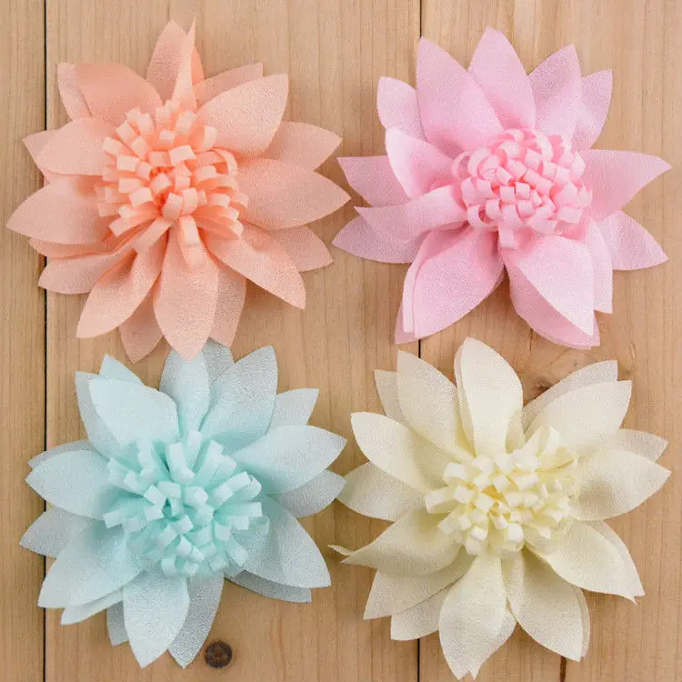 Шифоновый Цветок без зажима 2 78 дюйма 30 шт./лот MH15|flower trophy|flower dishflower pictures to color |