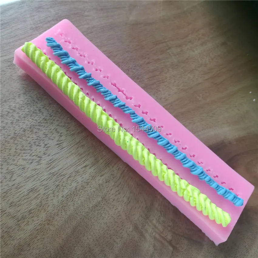 DIY силиконовые формы для украшения торта Силиконовая Форма Мыло две веревки