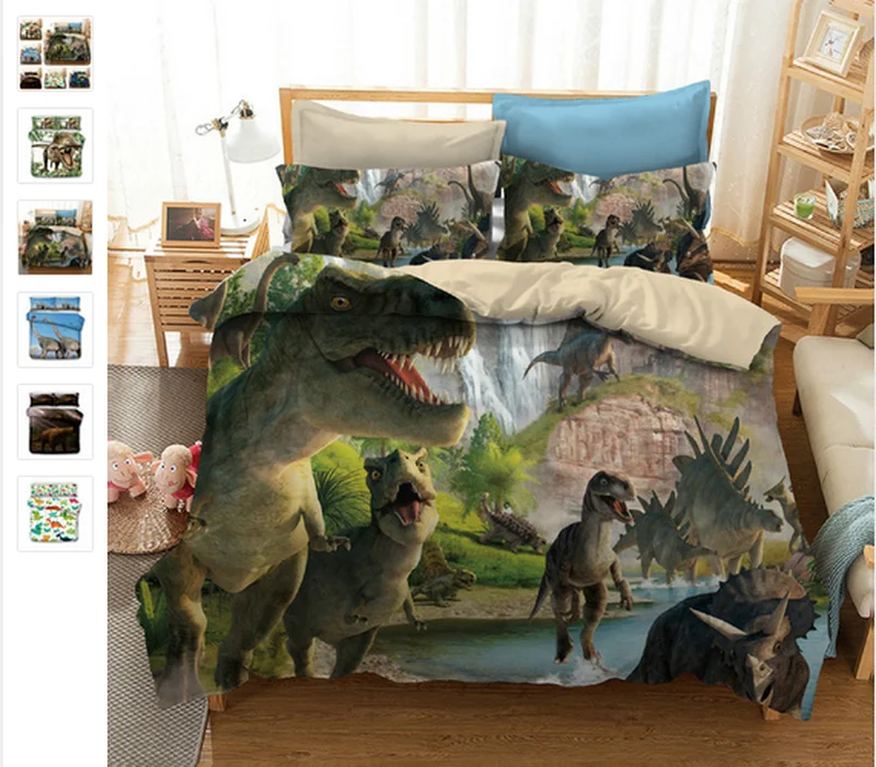 Мальчика любимый домашний текстиль мульти CountryJurassic мир динозавров Постельное