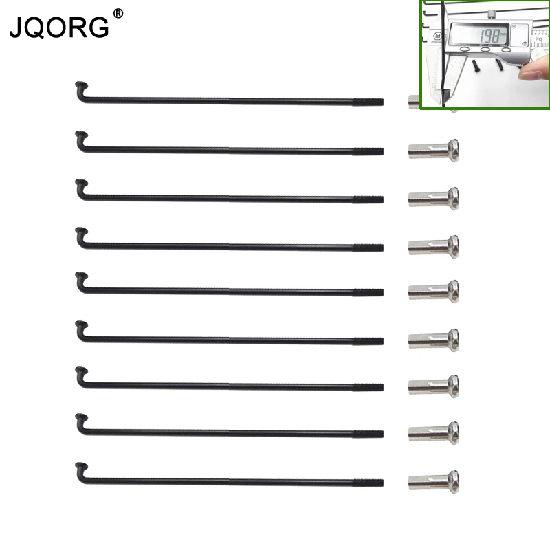 

JQORG велосипедные спицы 45 # сталь 2,0 мм Диаметр горный велосипед спицы велосипедные колеса часть 36 шт/партия J-образные спицы для велосипедных колес
