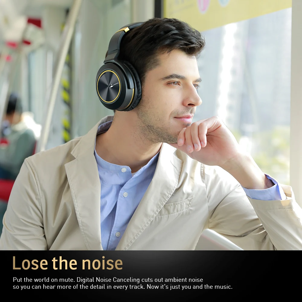 Оригинальный Meidong E8E ANC Active шум отмена Bluetooth наушники за ухо беспроводной