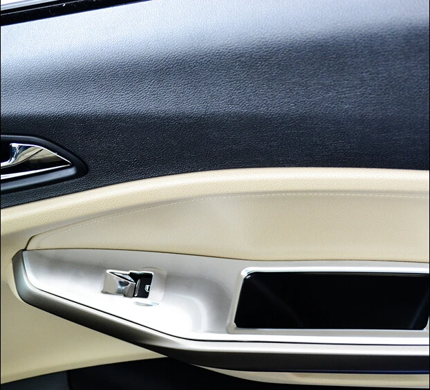 

Armrest trim The inner door handle trim sequins for Ford Escort 2015, ABS chrome,auto accessories